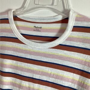 Madewell L Striped T Shirt Pullover Short Sleeves